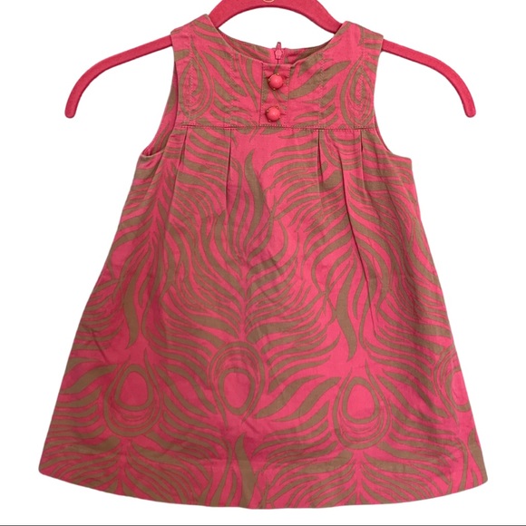 Lilly Pulitzer Other - Lilly Pulitzer Girls Dress Pink & Tan Size 2